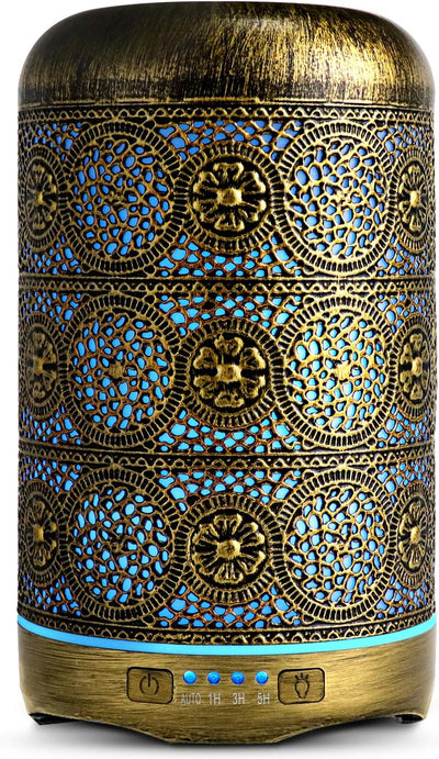 SALKING Aroma Diffuser, 260ml Metall Aromatherapie Diffusor für ätherische Öle, Raumbefeuchter Elekt