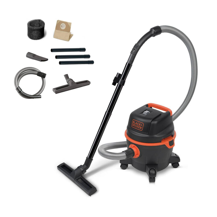 BLACK+DECKER Nass und Trockensauger BXVC15PE (1200 W, 15 Liter) Kuststoff 15 l - ohne Steckdose für