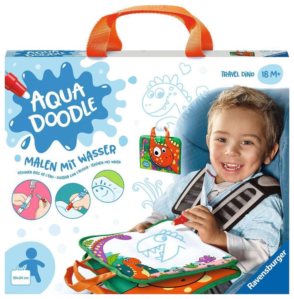 Ravensburger 4566 Aquadoodle Travel Dino - Erstes Malen für unterwegs - Fleckenfreier Malspass mit W