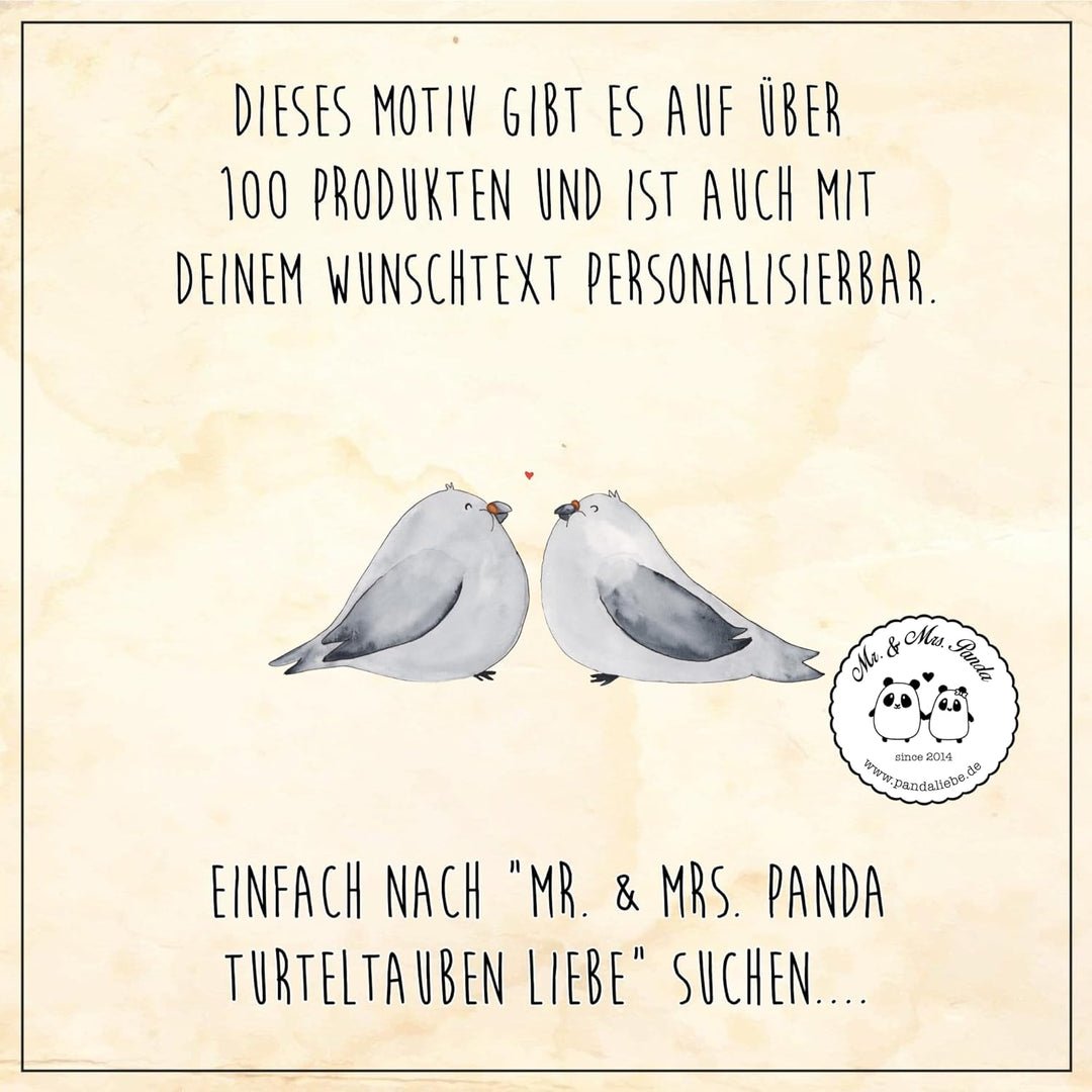 Mr. &amp; Mrs. Panda Motiv WC Sitz Turteltauben Liebe - Geschenk, Jahrestag, Geschenk Freundin, Heiraten