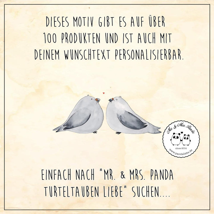 Mr. &amp; Mrs. Panda Motiv WC Sitz Turteltauben Liebe - Geschenk, Jahrestag, Geschenk Freundin, Heiraten