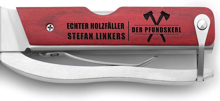 Maverton Multifunktionswerkzeug mit Gravur - kompaktes Multitool - personalisiert - aus Edelstahl +