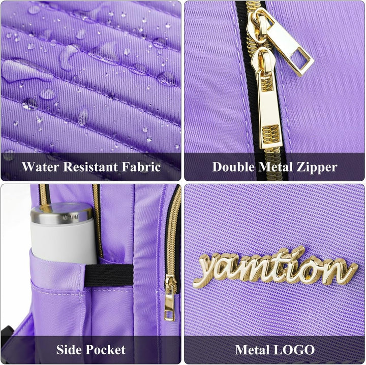 YAMTION Rucksack Damen,Schulrucksack Mädchen Teenager Schultasche Frauen 17.3 Zoll Laptop Rucksack m