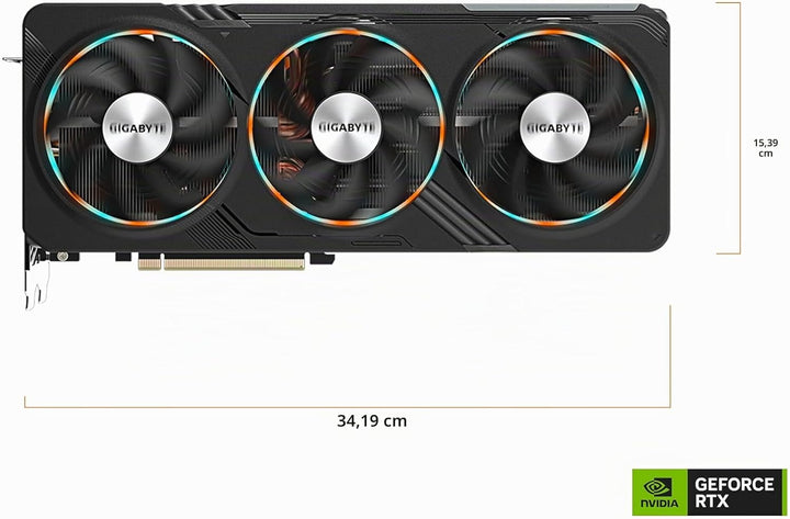 GIGABYTE GeForce RTX 4070 Gaming OC 12G Grafikkarte, 3x WINDFORCE Lüfter, 12GB 192-Bit GDDR6X, GV-N4