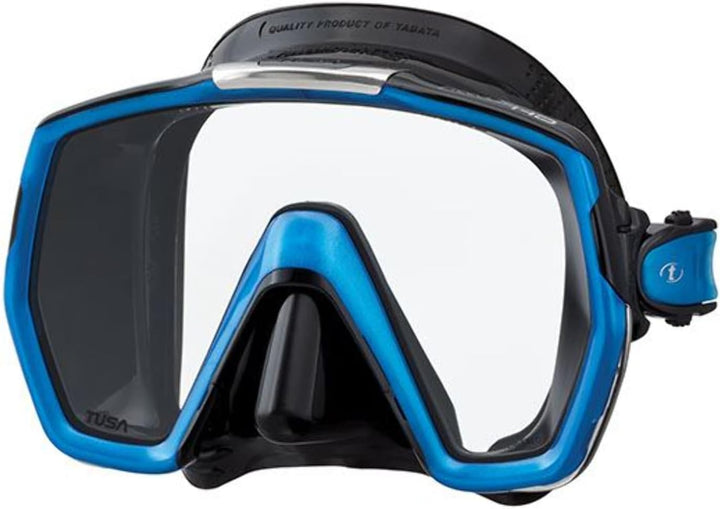 Taucherbrille Tusa Freedom HD - einglas tauchmaske schnorchelmaske erwachsene profi (M-1001) schwarz