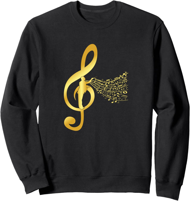 Notenschlüssel Dirigent Dirigieren Musik Noten Geschenk Sweatshirt