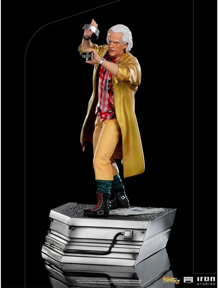 Iron Studios UNBTTF50821-10 1:10 Doc Brown – Zurück in die Zukunft Teil II – Kunstmassstab Back to T