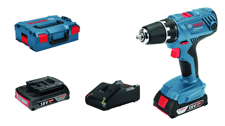 Bosch Professional 18V System Akku-Bohrschrauber GSR 18V-21 (inkl. 2x2.0 Ah Akku + Ladegerät GAL 18V