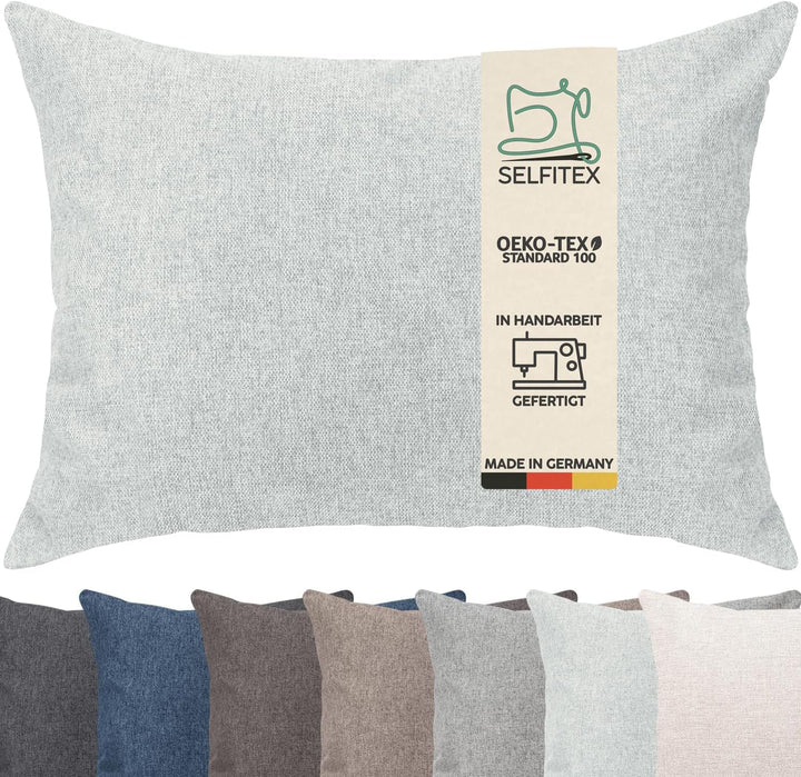 Selfitex Modisches Couchkissen XXL 60x80 cm, Sofakissen mit Füllung und Bezug, kuschelweiches Leseki