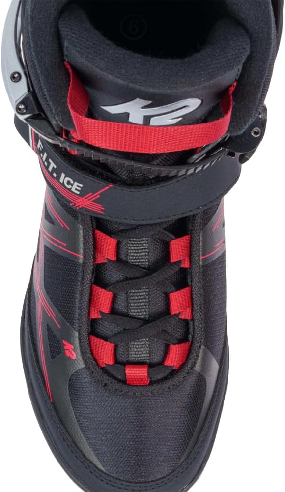 K2 Herren F.i.t. Ice Schlittschuhe EU: 44.5 (UK: 10 / US: 11) black - red, EU: 44.5 (UK: 10 / US: 11