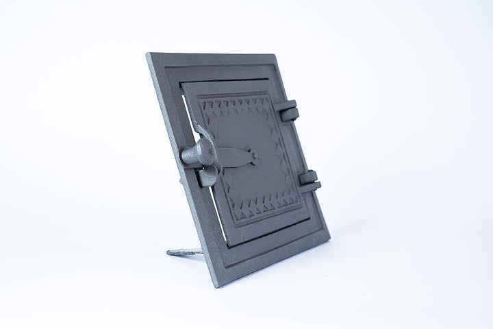 Euro Sezam - Graphit Ofentür aus Gusseisen - Massive dicke Ofentür - Pizzaofentür - DZ057 - Einzeltü