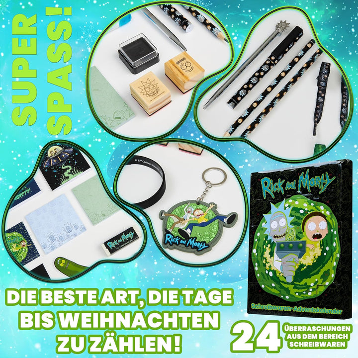 RICK AND MORTY Adventskalender 2024, Lustiger Countdown Kalender