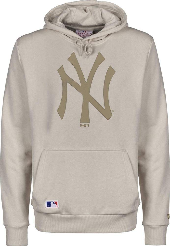 New Era Herren Team Logo Hoodie MLB Seasonal XS-S Med Beige, XS-S Med Beige