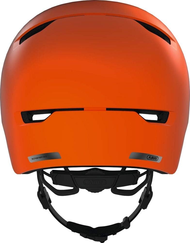 ABUS Stadthelm Scraper 3.0 - Robuster Hartschalen-Fahrradhelm M (54-58 cm) Orange (signal orange),