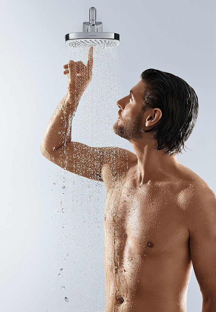 hansgrohe Croma Select E 180 Duschkopf, Kopfbrause mit 2 Strahlarten, Weiss/Chrom 2 Strahlarten Weis