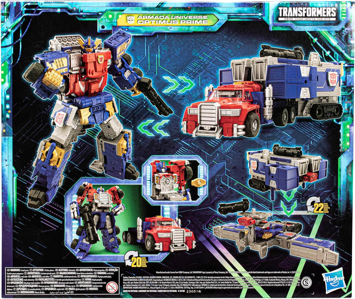 Transformers Legacy Evolution Commander-Klasse Armada Universe Optimus Prime, 19 cm grosse Action-Fi
