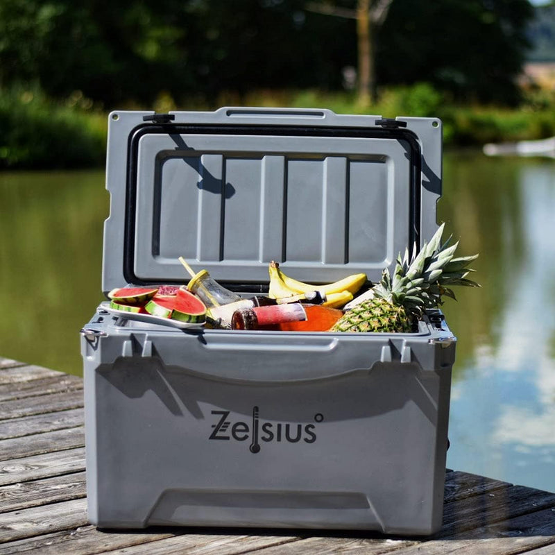 Zelsius Kühlbox 50 Liter | Coolbox | Tragbare Cooling Box ideal für Auto Camping Urlaub Angeln Freiz