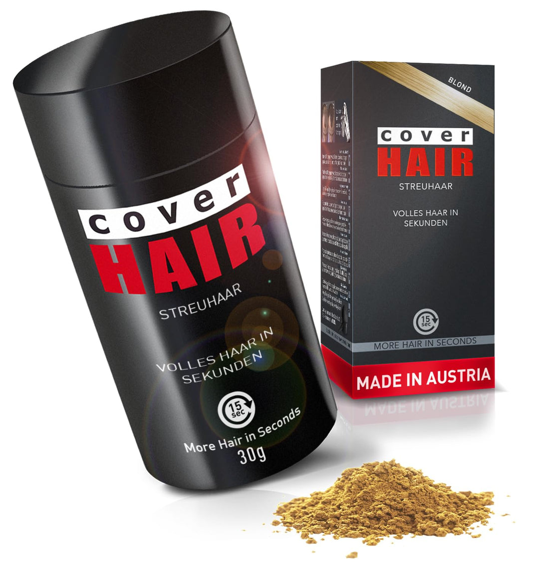 COVER HAIR - Premium Streuhaar 30g | Schütthaar zur Haarverdichtung und Ansatzkaschierung | Authenti