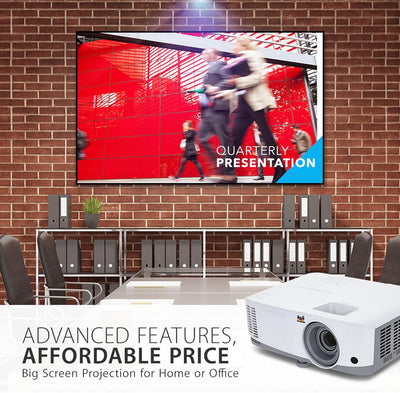 Viewsonic PA503X DLP Beamer (XGA, 3.600 ANSI Lumen, HDMI,2 Watt Lautsprecher,1.1x optischer Zoom) we