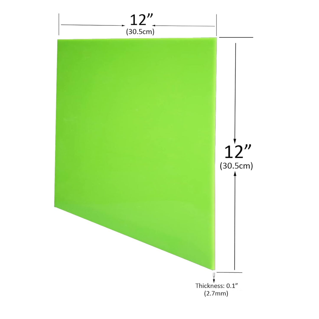 XLNT Tech 10 Stück & 10 farbige Acryl-Kunststoffplatten 30,5 x 30,5 cm (0,118 Zoll) dick) (nicht tra
