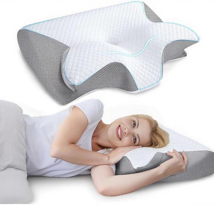 Pillow Daddy Schlafkissen, Kissen für Nackenschmerzen Memory Foam Nackenkissen, Ergonomisches Anti S