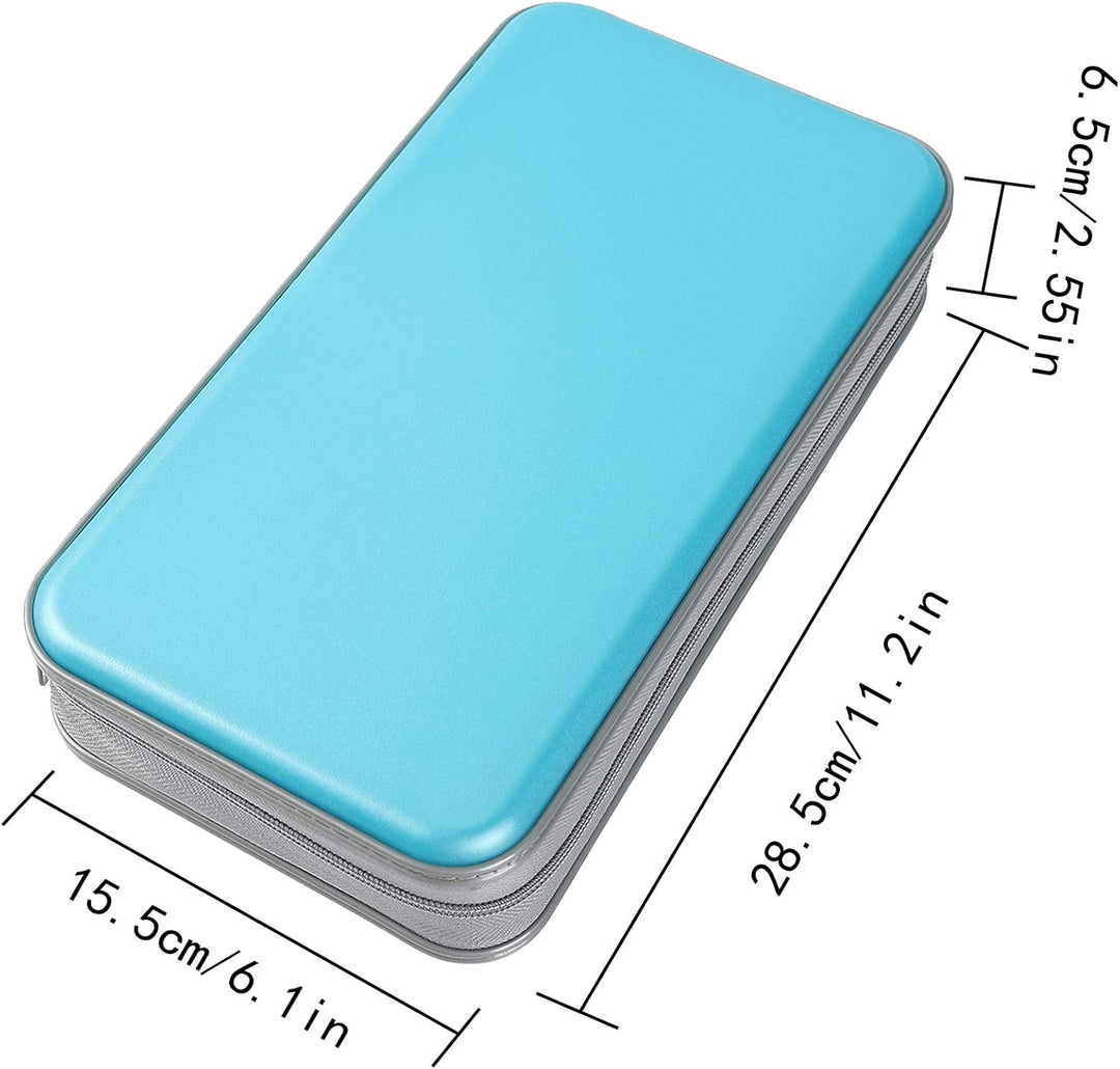 UENTIP CD Tasche,96 CD/DVD Tasche Hartplastik CD Taschen Aufbewahrung Schutzhülle DVD Lagerung CD Ta