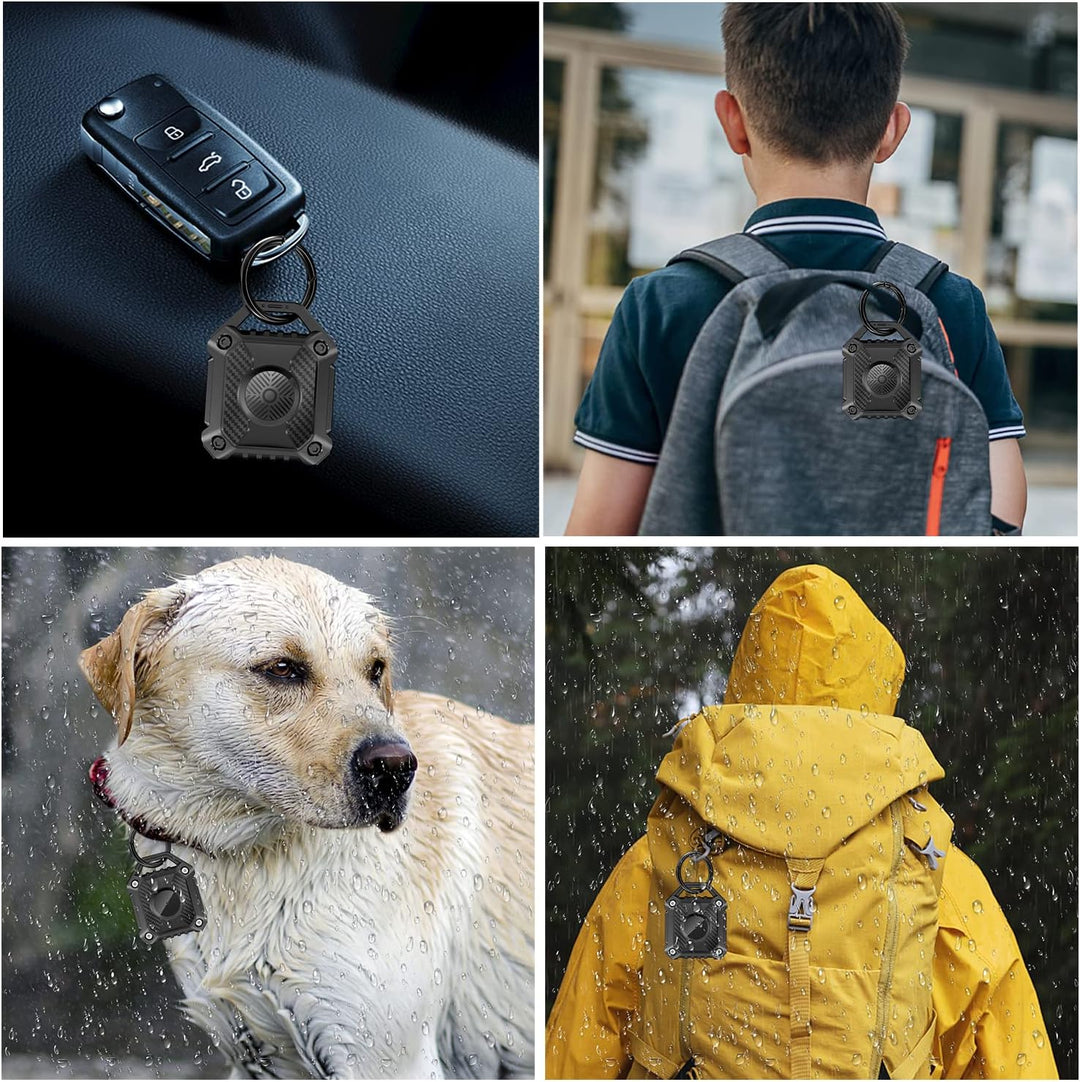 ONEONTA 4er Pack Airtag Anhänger - Airtag Schlüsselanhänger - Airtag Hülle Wasserdicht - Air Tages A