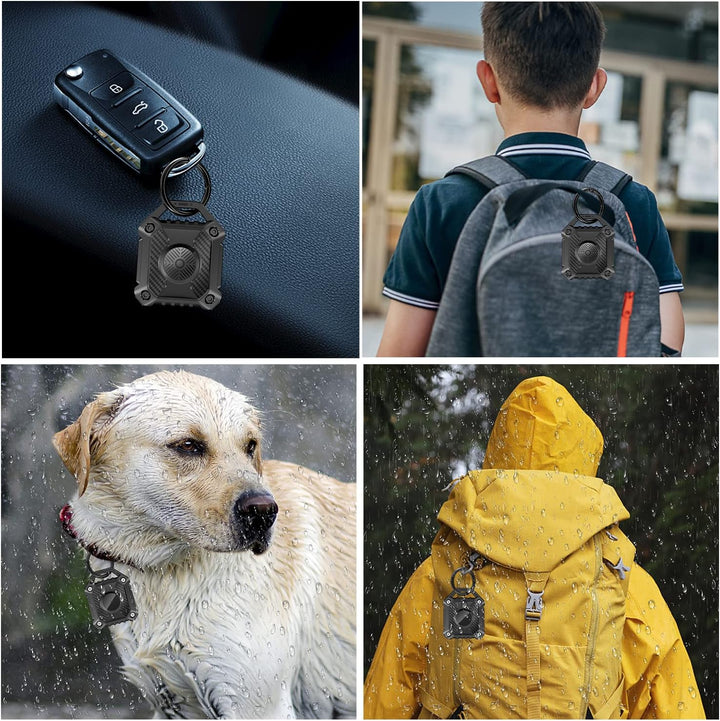 ONEONTA 4er Pack Airtag Anhänger - Airtag Schlüsselanhänger - Airtag Hülle Wasserdicht - Air Tages A