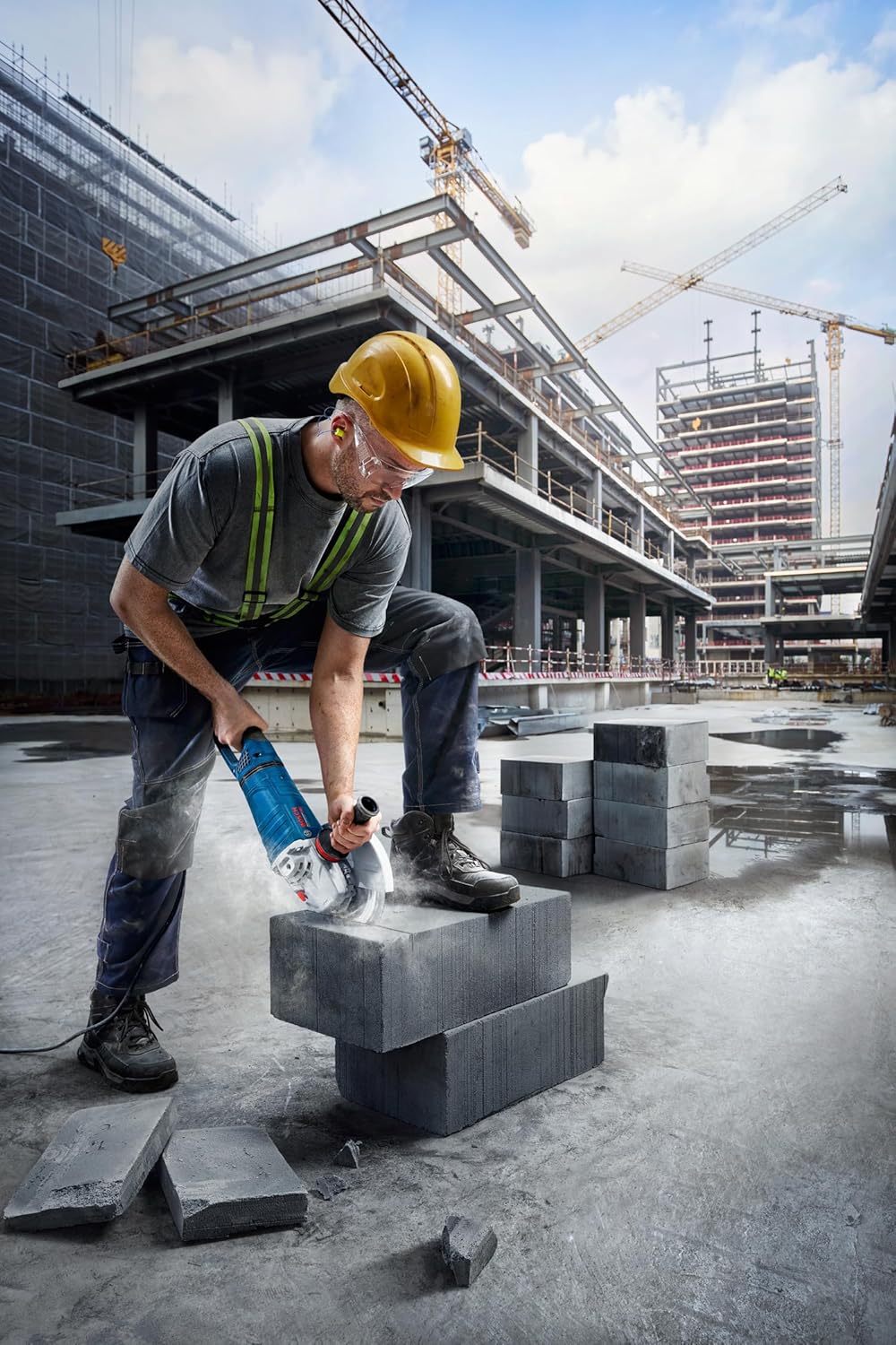 Bosch Professional Winkelschleifer GWS 27-230 PR (Leistung: 2.700 W, Scheiben-Ø: 230mm, PROtection-S