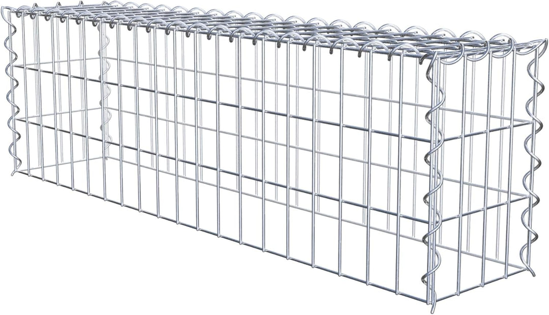 GABIONA - Gabione 100 x 30 x 20 cm - Anbau-Korb Typ 3 (ohne Bodengitter) - Gabionenkorb mit Maschenw