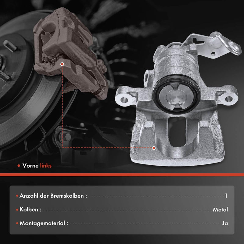 Frankberg Bremssattel Bremszange Hinten Rechts Kompatibel mit Ibiza II 6K1 1.8L 1.9L 2.0L Schrägheck