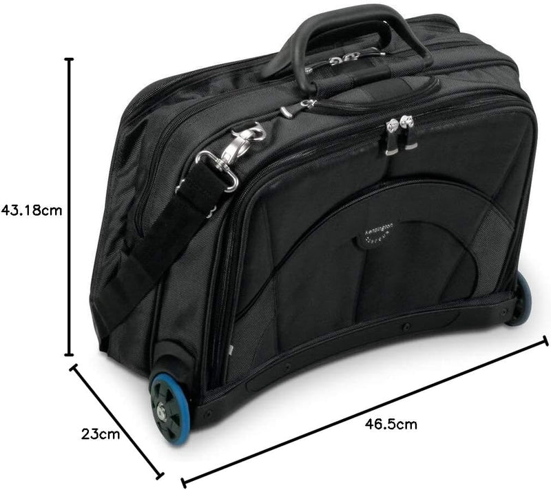 Kensington Contour Laptoptrolley - Ergonomische Rolltasche für 17 Zoll Geräte, Mit SnugFit-Schutzsys