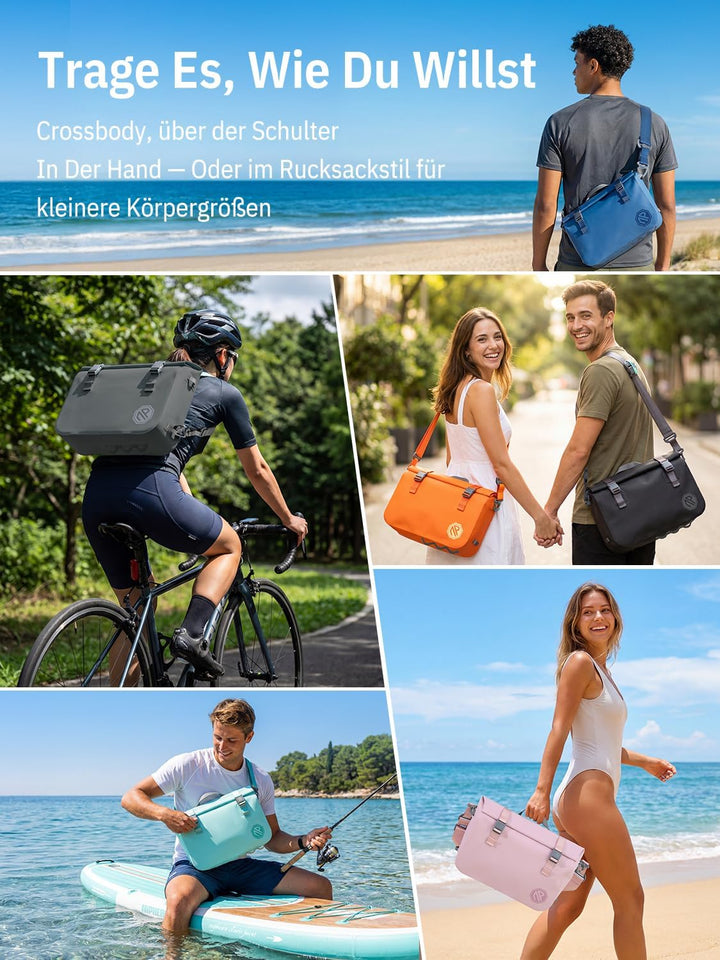 niphean IPX7 wasserdichte Tasche mit Magnetischem Einhandverschluss, Robuste Wasserdichter Beutel fü