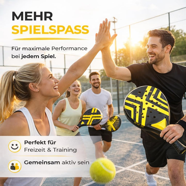 Padel Schläger Set mit Meshtasche – Für Erwachsene Profi Racket | Hochwertige Padelschläger für Anfä