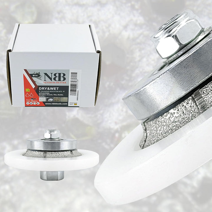 NBB Diamant-Profilscheibe Diamantfräser Fräsbohrer Trennreibahle Profilierungs-Bit für Porzellan Fli