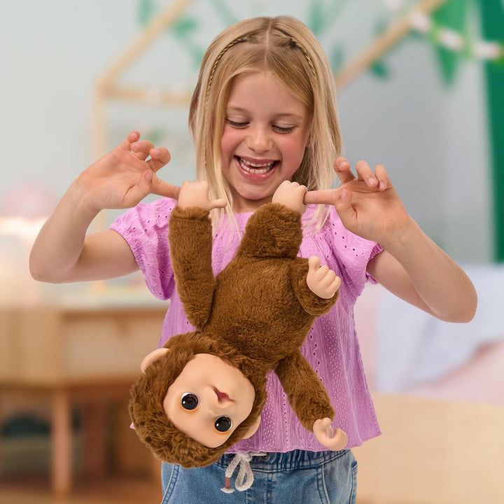 Little Live Pets - Mango, der interaktive AFFE, 50 interaktive Sounds und Mundbewegung, liebt das Ki