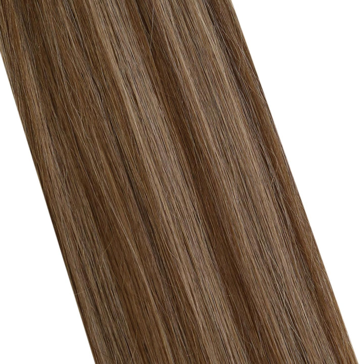 Ugeat Bonding Extensions Echthaar Dunkelbraun Extensions Echthaar Bondings Flat Tip Balayage Braun K