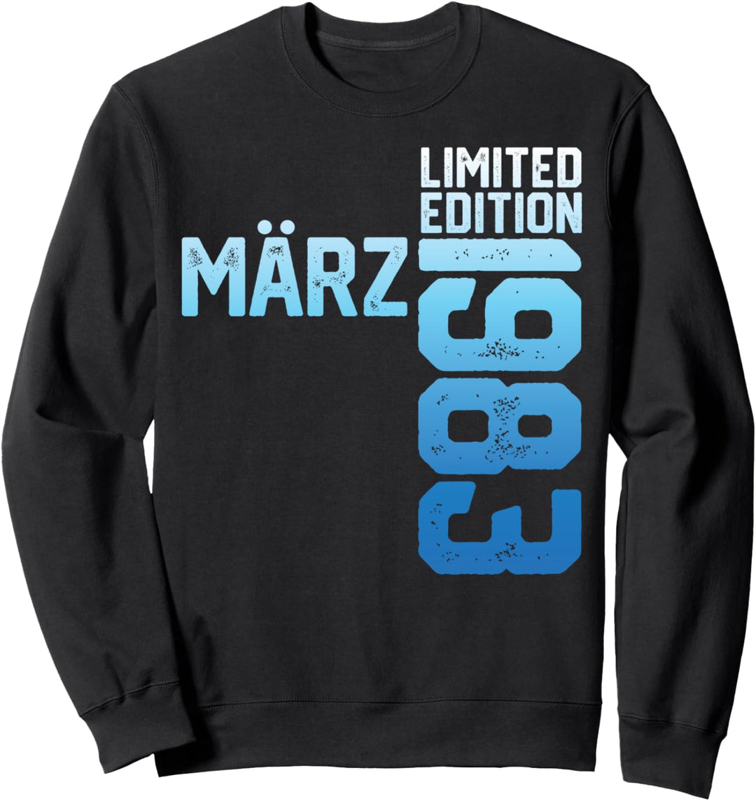 40th Birthday Man 40 Years Limited Edition März 1983 Idee Sweatshirt