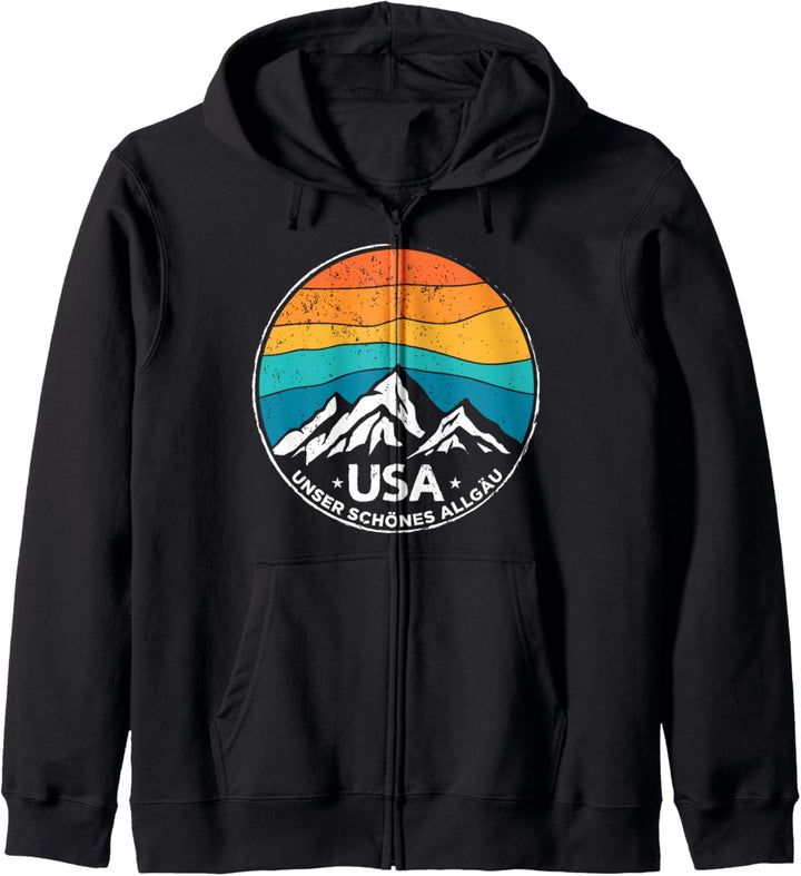 Allgäu USA Unser Schönes Allgäu Berge Wandern Alpen Kapuzenjacke