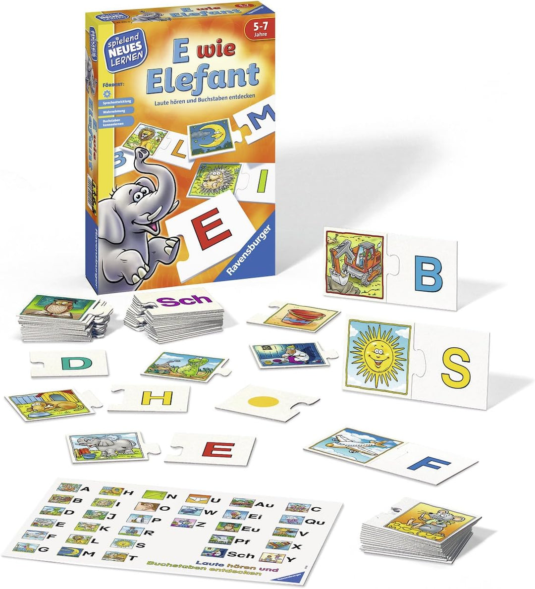 Ravensburger 24945 - Der verdrehte Sprach-Zoo - Spielen und Lernen für Kinder, Lernspiel für Kinder