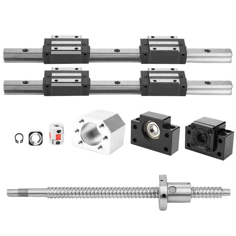300mm Linearführungsschiene, 2 Stk. HGR15-300mm Linearführungsschiene & 1 Stk. RM1605-300mm Kugeluml