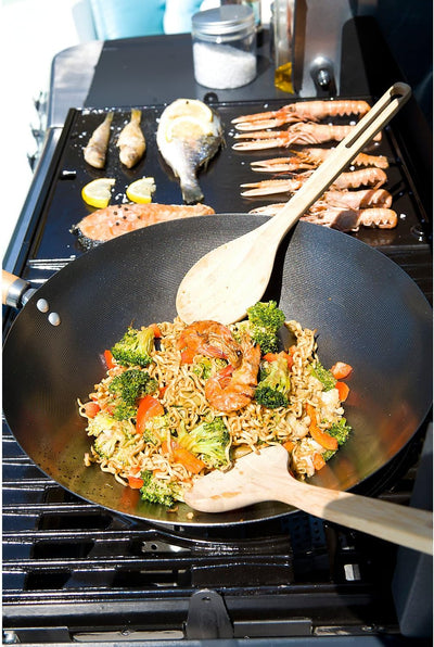 Campingaz Wok für Culinary Modular System, inkl. Holzbesteck, antihaftbeschichtet, mit Metallring al