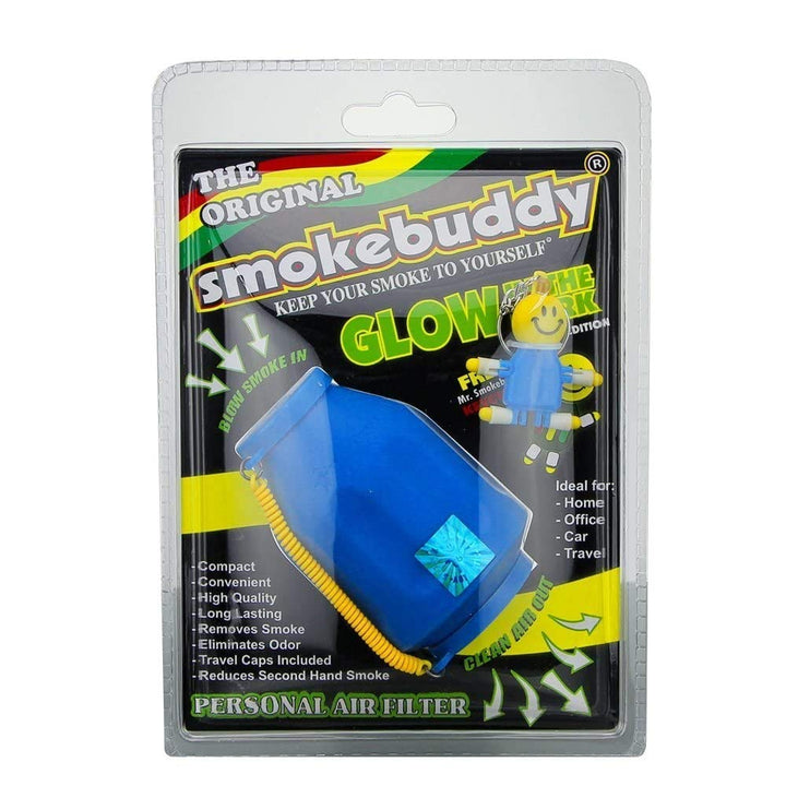 Smokebuddy Original Personal Air Filter Blue Glow in The Dark