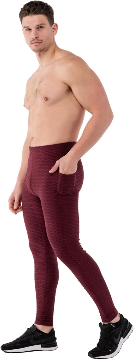 Kapow Meggings für Herren 'Supreme Range': Deluxe Kompressionsleggings mit Taschen für Streetstyle,
