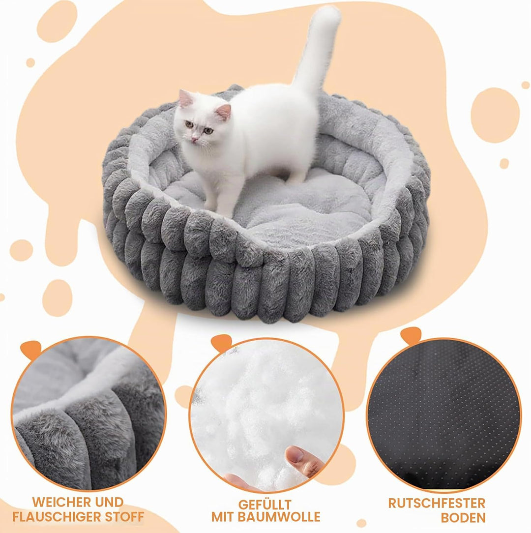 Hundebett, Katzenbetten für Katzen, Weiche Polsterung, Hundebett für kleine und mittelgrosse Hunde,