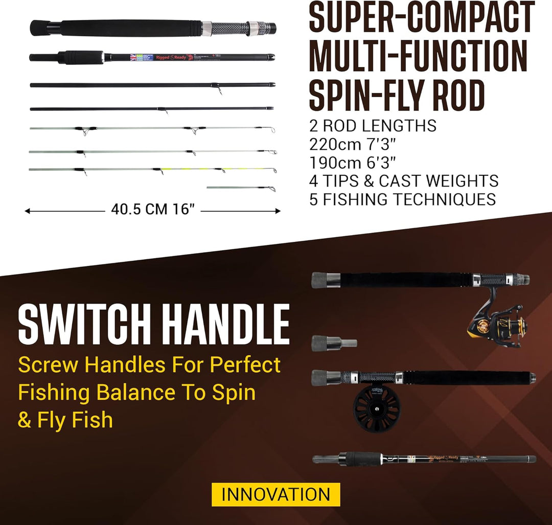 X5 Series Travel Fishing Rod &amp; Case (X5 Max, Travel &amp; Combo) - Nano-Carbon Fishing Rod Combinations