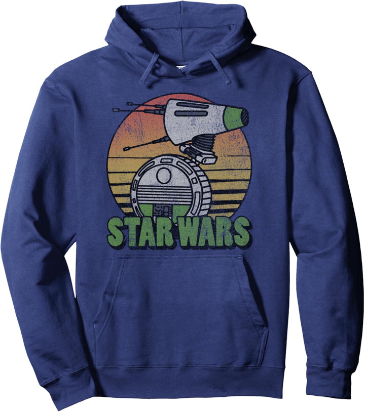 Star Wars: The Rise Of Skywalker D-O Retro Line Portrait Pullover Hoodie