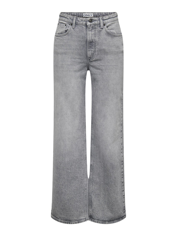 ONLY Female Jeans mit weitem Bein ONLJUICY Hohe Taille Weiter Beinschnitt Jeans 25W / 30L Medium Gre