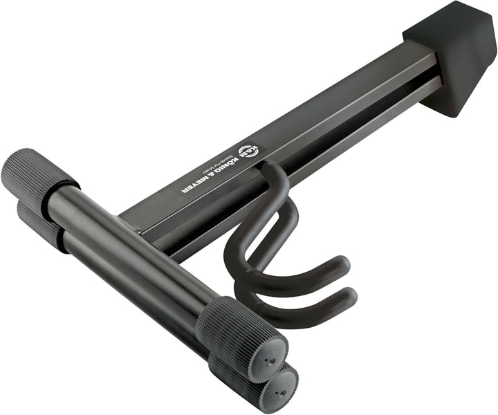 K&M 17540 E-Gitarrenständer Schwarz - 22 cm bis 35 cm Breite - niedriger Ständer für elektrische Git