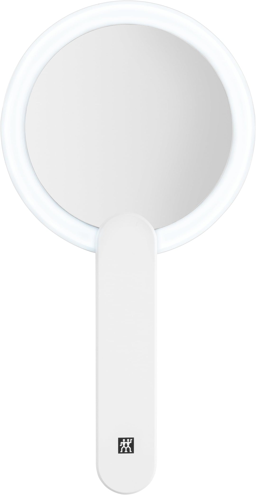 ZWILLING LED-Kosmetikspiegel 10x Vergrösserung, Wiederaufladbar, 360° drehbarer Griff, Weiss